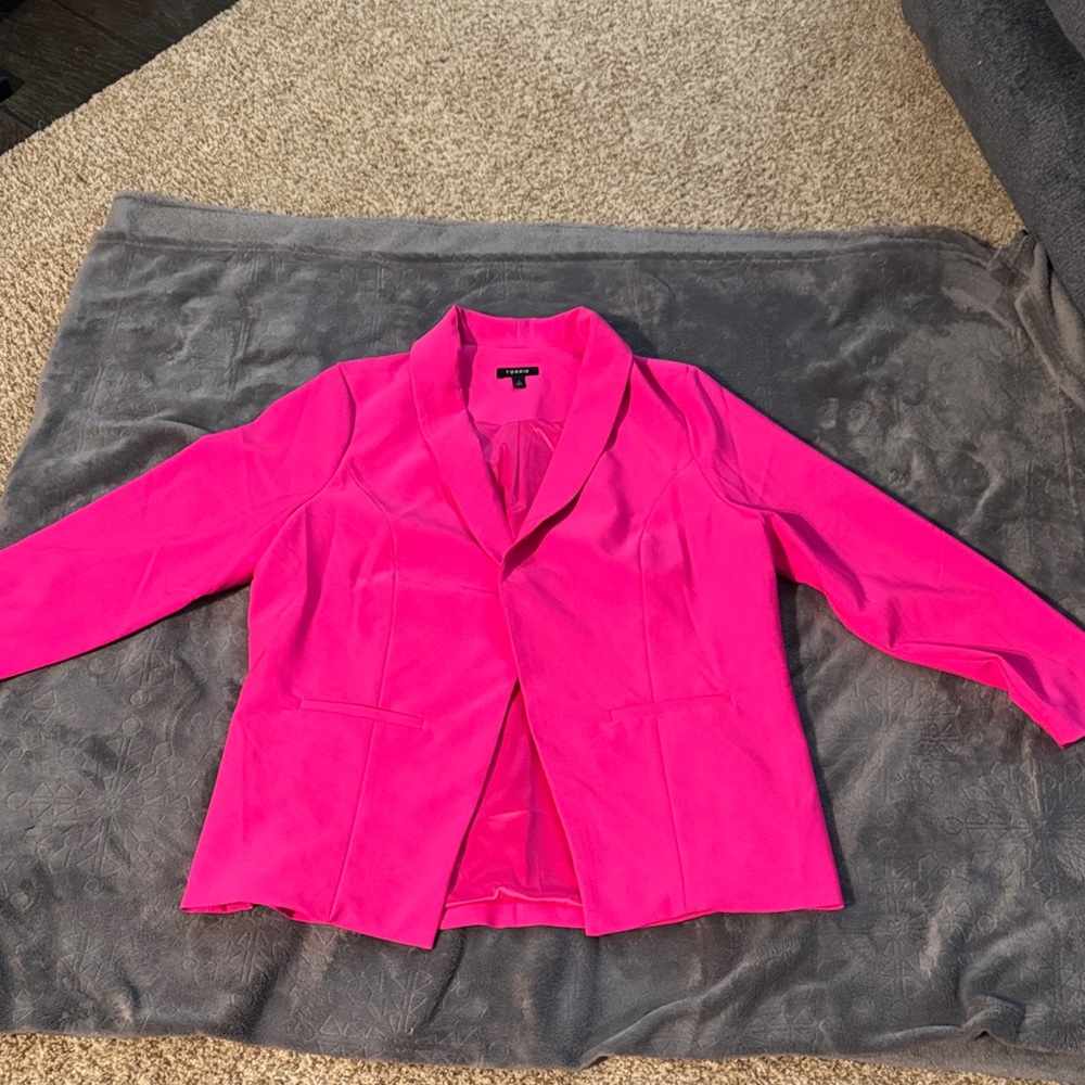 Torrid Vibrant Pink Blazer